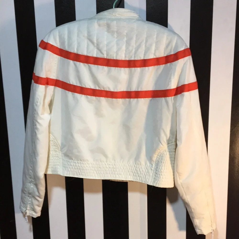 1990s y2k Lightweight Nylon Biker Motorcycle Riding Jacket Woman’s Small 2/4 - Picture 7 of 13